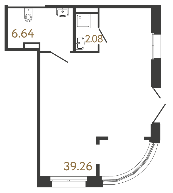 Помещение №957 - 47.98 м²