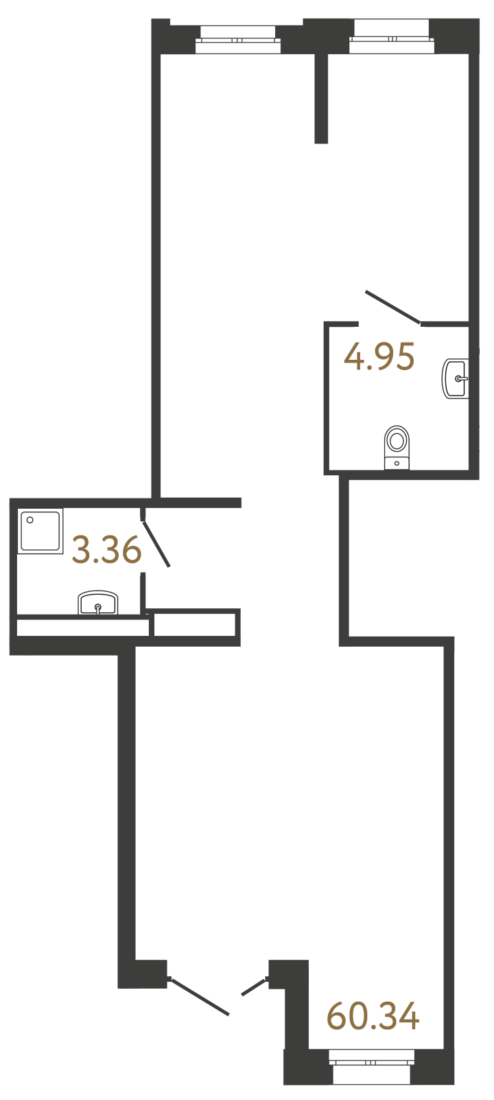 Помещение №958 - 68.65 м²