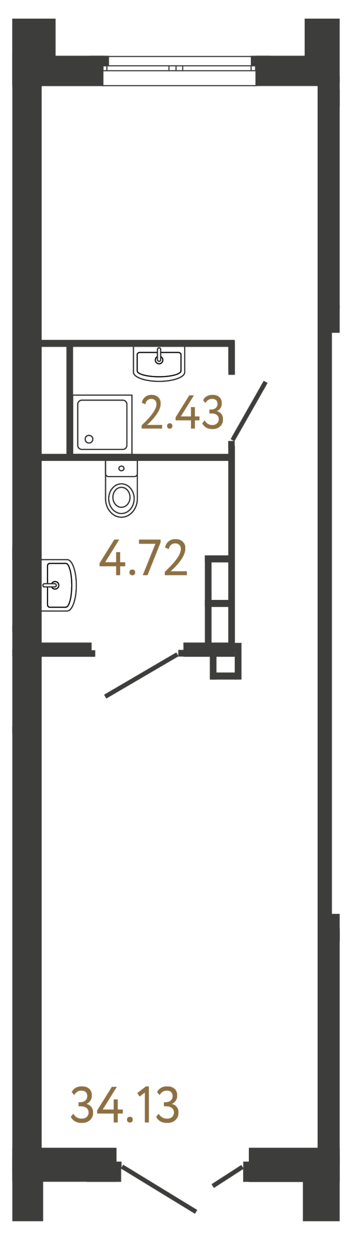 Помещение №960 - 41.28 м²