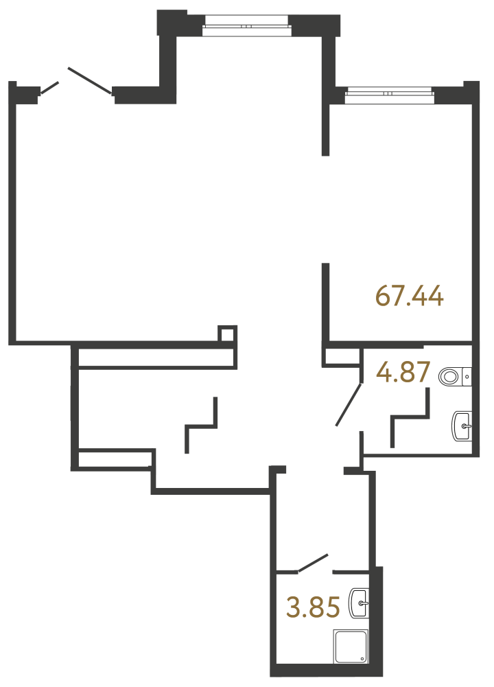 Помещение №969 - 76.16 м²