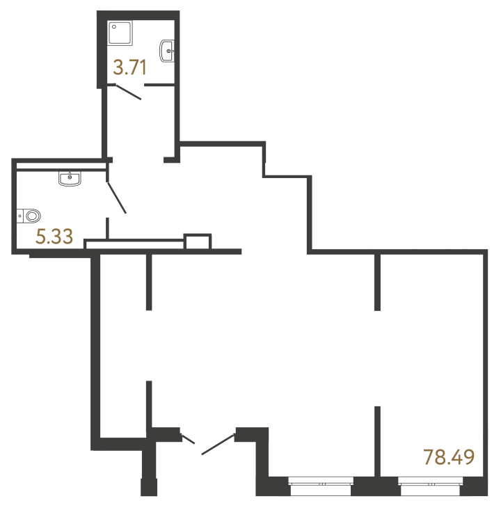 Помещение №962 - 87.53 м²